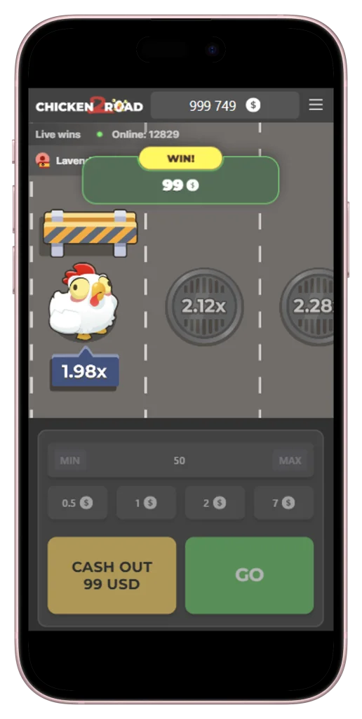 Chicken Road 2 mobiele gameplay op smartphone